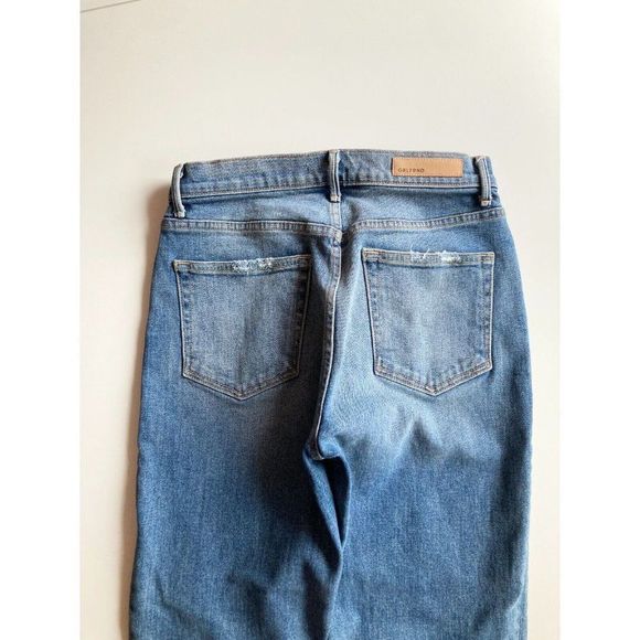 GRLFRND Helena Groovy Situation High Rise Straight Leg Crop Jeans, Size 27 - Picture 9 of 16